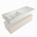 corian waschtisch set alan dlux 120 cm weiß marmor opalo ADX120lin1ll1opa