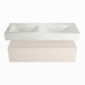 corian waschtisch set alan dlux 120 cm weiß marmor opalo ADX120lin1lD2opa