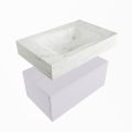 corian waschtisch set alan dlux 70 cm weiß marmor opalo ADX70cal1lM0opa