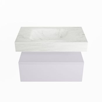 corian waschtisch set alan dlux 80 cm weiß marmor opalo ADX80cal1lM0opa