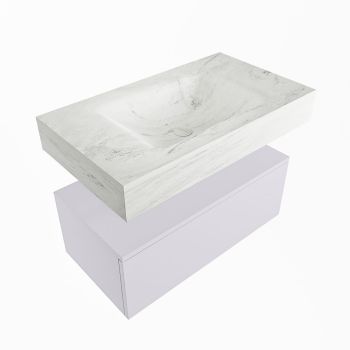 corian waschtisch set alan dlux 80 cm weiß marmor opalo ADX80cal1lM0opa