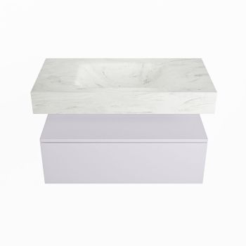 corian waschtisch set alan dlux 90 cm weiß marmor opalo ADX90cal1lM1opa