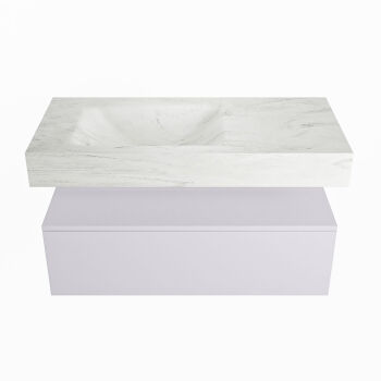 corian waschtisch set alan dlux 100 cm weiß marmor opalo ADX100cal1ll0opa