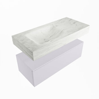 corian waschtisch set alan dlux 100 cm weiß marmor opalo ADX100cal1ll0opa