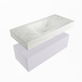 corian waschtisch set alan dlux 100 cm weiß marmor opalo ADX100cal1lM1opa