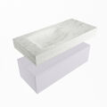 corian waschtisch set alan dlux 100 cm weiß marmor opalo ADX100cal1ll1opa