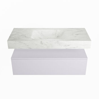 corian waschtisch set alan dlux 110 cm weiß marmor opalo ADX110cal1lM0opa