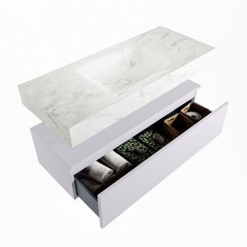 corian waschtisch set alan dlux 110 cm weiß marmor opalo ADX110cal1lM1opa