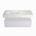 corian waschtisch set alan dlux 110 cm weiß marmor opalo ADX110cal1ll1opa