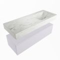 corian waschtisch set alan dlux 120 cm weiß marmor opalo ADX120cal1lR0opa