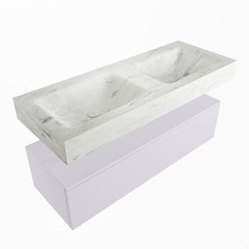 corian waschtisch set alan dlux 120 cm weiß marmor opalo ADX120cal1lD0opa