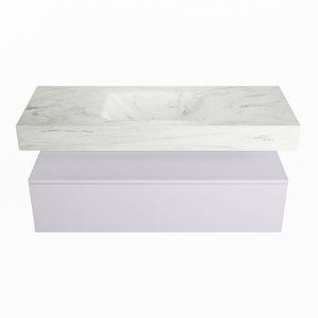 corian waschtisch set alan dlux 120 cm weiß marmor opalo ADX120cal1lM1opa
