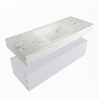 corian waschtisch set alan dlux 120 cm weiß marmor opalo ADX120cal1lM1opa
