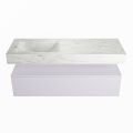 corian waschtisch set alan dlux 130 cm weiß marmor opalo ADX130cal1ll0opa