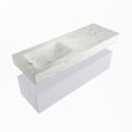 corian waschtisch set alan dlux 130 cm weiß marmor opalo ADX130cal1ll0opa