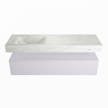 corian waschtisch set alan dlux 150 cm weiß marmor opalo ADX150cal1ll1opa