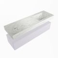 corian waschtisch set alan dlux 150 cm weiß marmor opalo ADX150cal1lR1opa