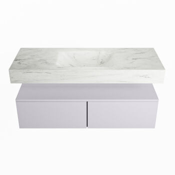 corian waschtisch set alan dlux 120 cm weiß marmor opalo ADX120cal2lM0opa