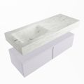 corian waschtisch set alan dlux 120 cm weiß marmor opalo ADX120cal2ll0opa