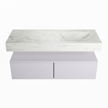 corian waschtisch set alan dlux 120 cm weiß marmor opalo ADX120cal2lR0opa