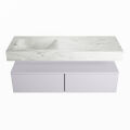 corian waschtisch set alan dlux 130 cm weiß marmor opalo ADX130cal2ll0opa