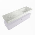 corian waschtisch set alan dlux 150 cm weiß marmor opalo ADX150cal2lR0opa
