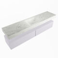 corian waschtisch set alan dlux 200 cm weiß marmor opalo ADX200cal2lM0opa