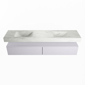 corian waschtisch set alan dlux 200 cm weiß marmor opalo ADX200cal2lD0opa