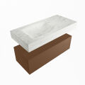 corian waschtisch set alan dlux 100 cm weiß marmor opalo ADX100Rus1ll0opa