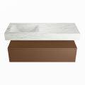 corian waschtisch set alan dlux 120 cm weiß marmor opalo ADX120Rus1ll0opa