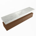 corian waschtisch set alan dlux 200 cm weiß marmor opalo ADX200Rus2lM0opa