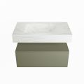 corian waschtisch set alan dlux 80 cm weiß marmor opalo ADX80Arm1lM0opa