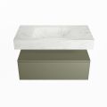 corian waschtisch set alan dlux 90 cm weiß marmor opalo ADX90Arm1lM1opa