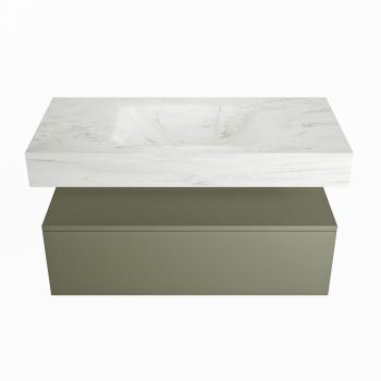 corian waschtisch set alan dlux 100 cm weiß marmor opalo ADX100Arm1lM1opa