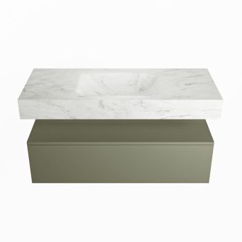 corian waschtisch set alan dlux 110 cm weiß marmor opalo ADX110Arm1lM0opa