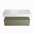 corian waschtisch set alan dlux 110 cm weiß marmor opalo ADX110Arm1lM0opa