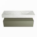 corian waschtisch set alan dlux 130 cm weiß marmor opalo ADX130Arm1lR1opa