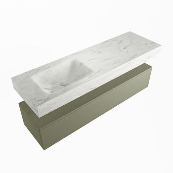 corian waschtisch set alan dlux 150 cm weiß marmor opalo ADX150Arm1ll1opa