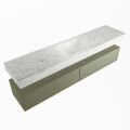 corian waschtisch set alan dlux 200 cm weiß marmor opalo ADX200Arm2lM0opa