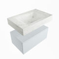corian waschtisch set alan dlux 70 cm weiß marmor opalo ADX70cla1lM0opa