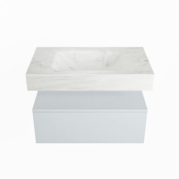 corian waschtisch set alan dlux 80 cm weiß marmor opalo ADX80cla1lM0opa