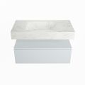 corian waschtisch set alan dlux 90 cm weiß marmor opalo ADX90cla1lM0opa