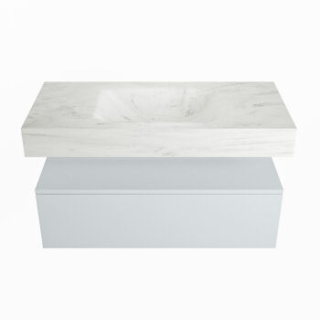 corian waschtisch set alan dlux 100 cm weiß marmor opalo ADX100cla1lM0opa