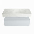 corian waschtisch set alan dlux 100 cm weiß marmor opalo ADX100cla1lR0opa