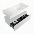 corian waschtisch set alan dlux 100 cm weiß marmor opalo ADX100cla1lR1opa
