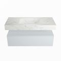 corian waschtisch set alan dlux 110 cm weiß marmor opalo ADX110cla1lM1opa