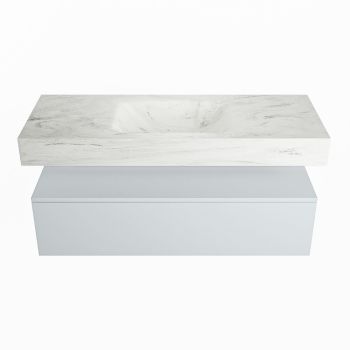 corian waschtisch set alan dlux 120 cm weiß marmor opalo ADX120cla1lM0opa