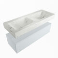 corian waschtisch set alan dlux 120 cm weiß marmor opalo ADX120cla1lD0opa
