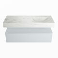 corian waschtisch set alan dlux 120 cm weiß marmor opalo ADX120cla1lR1opa