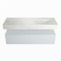 corian waschtisch set alan dlux 130 cm weiß marmor opalo ADX130cla1lR0opa